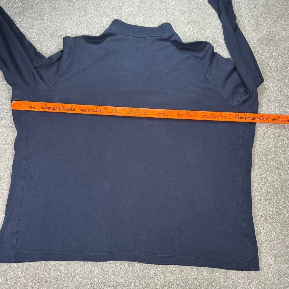 Polo by Ralph Lauren Men's XXL Pullover‎ Quarter Zip Long Sleeve Navy Blue Shirt
